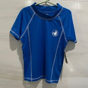 Body Glove Royal Blue Short-Sleeve Rash Guard with White Logo